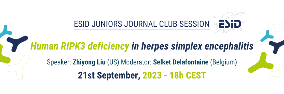 ESID Juniors  Journal Club session September 2023